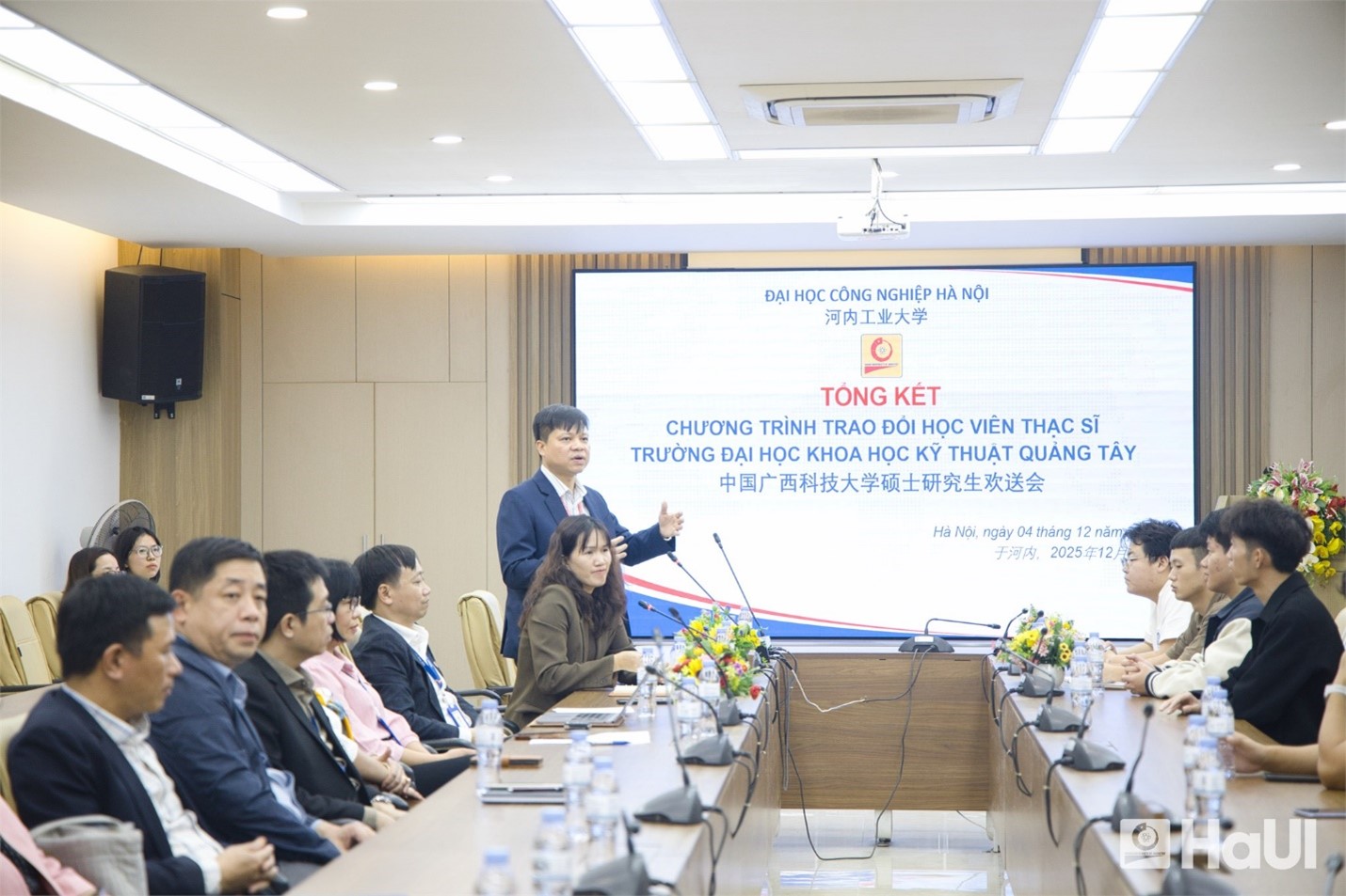 Tổng kết chương trình trao đổi học viên thạc sĩ giữa Đại học Công nghiệp Hà Nội và Trường Đại học Khoa học Kỹ thuật Quảng Tây (Trung Quốc)