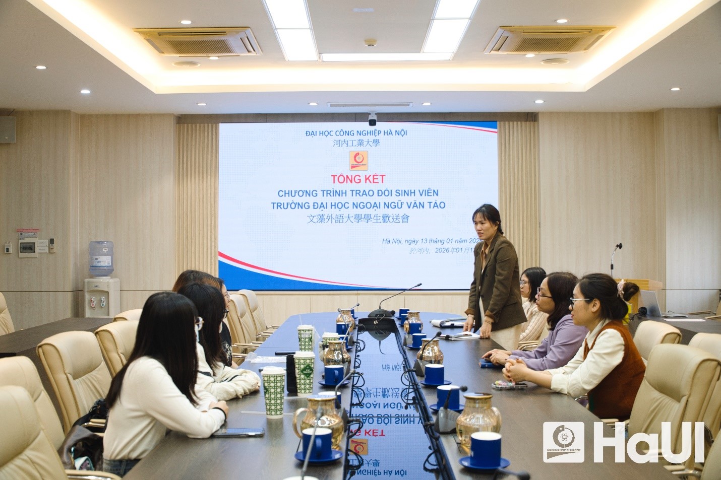 Tổng kết chương trình trao đổi sinh viên giữa Đại học Công nghiệp Hà Nội và Trường Đại học Ngoại ngữ Văn Tảo