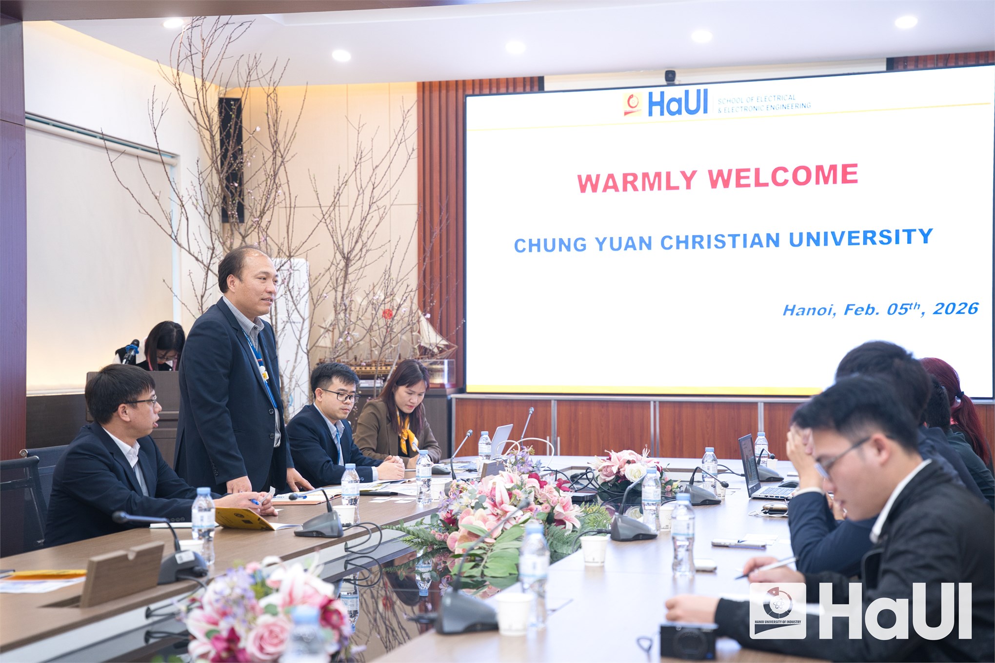 Đón tiếp và làm việc với đoàn cán bộ Trường Đại học Trung Nguyên (Đài Loan, Trung Quốc)