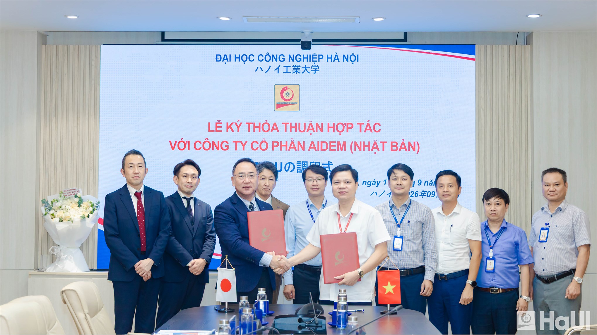 Ký kết thỏa thuận hợp tác giữa Đại học Công nghiệp Hà Nội và Công ty Cổ phần AIDEM (Nhật Bản)