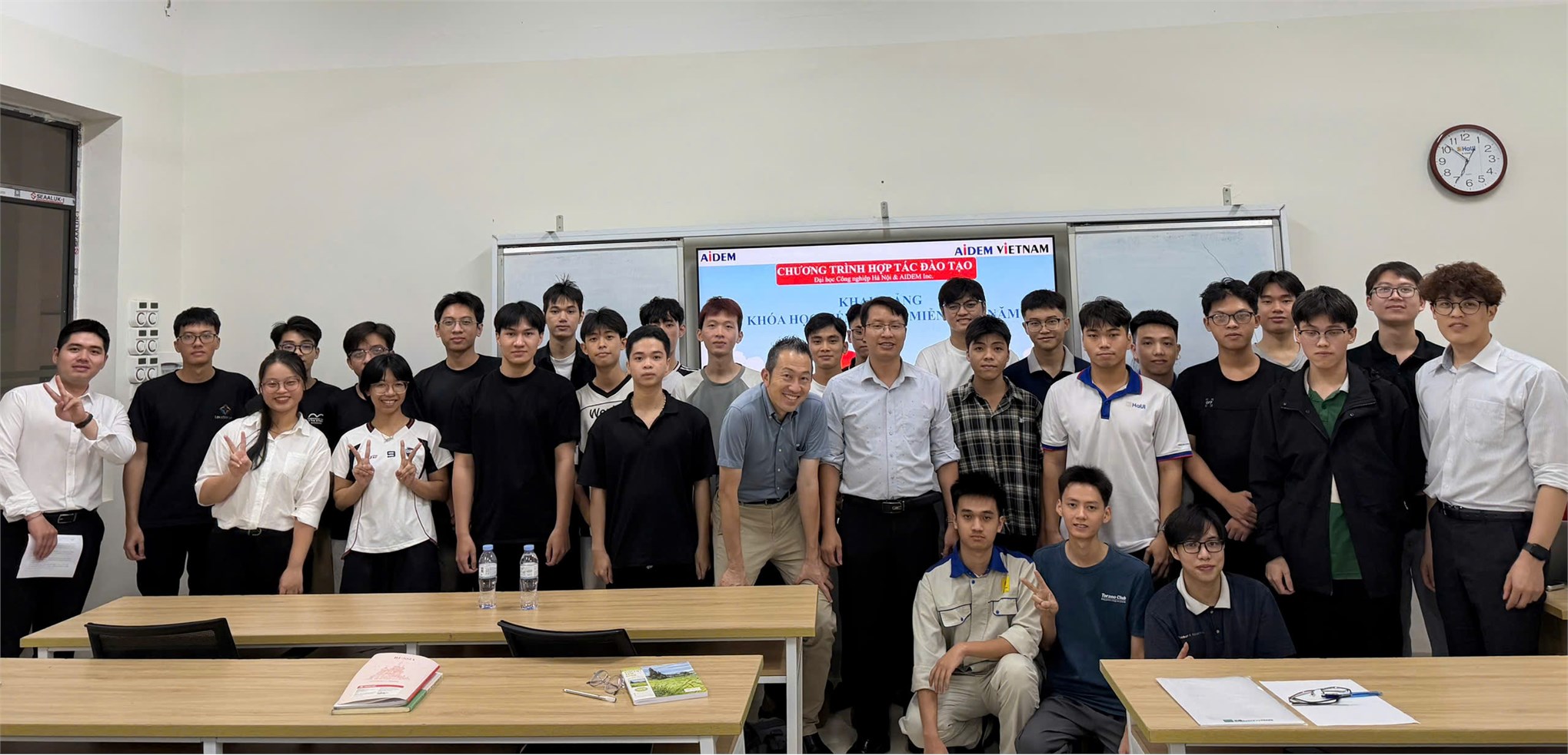 Đại học Công nghiệp Hà Nội tổ chức Lễ Khai giảng lớp đào tạo tiếng Nhật Khóa 1 thuộc Chương trình hợp tác đào tạo với Công ty Cổ phần AIDEM (Nhật Bản)