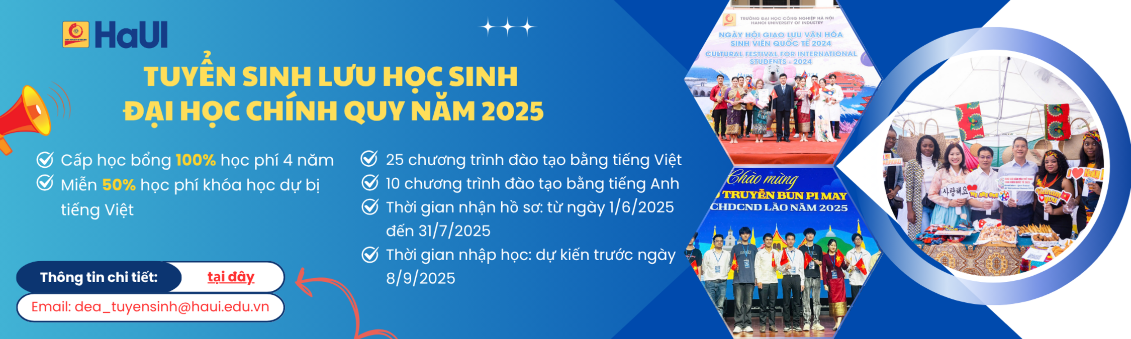 TUYỂN SINH LƯU HỌC SINH ĐẠI HỌC CHÍNH QUY 2025