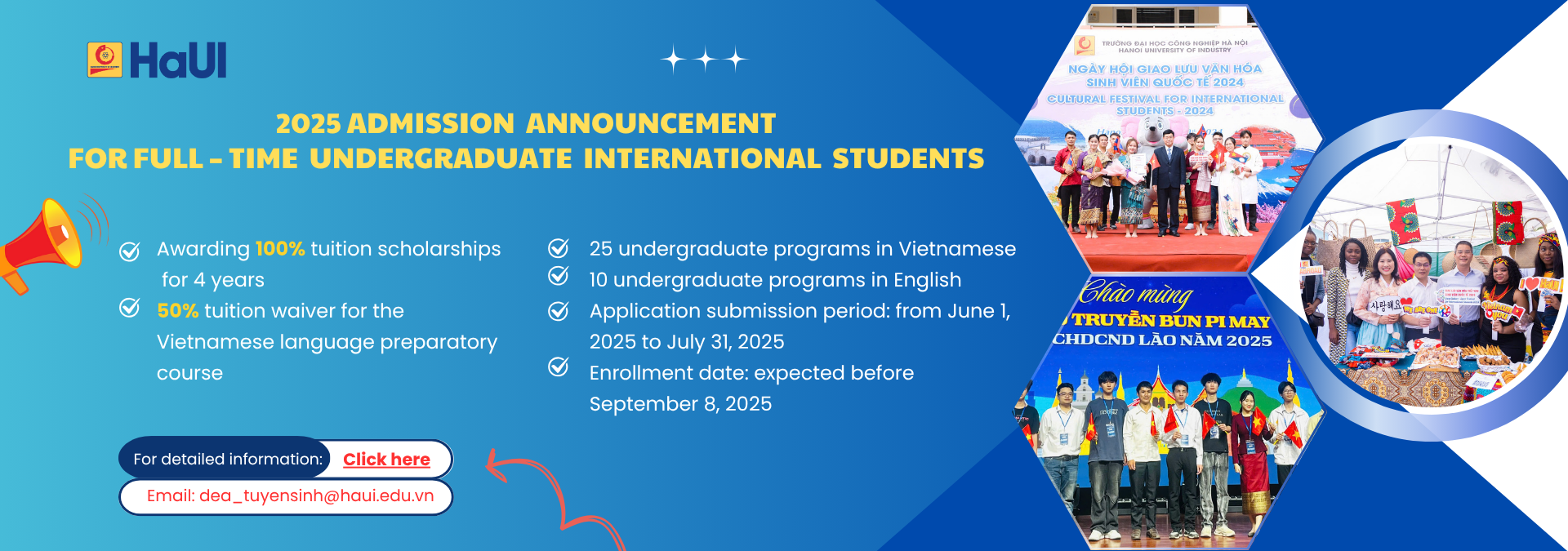 TUYỂN SINH LƯU HỌC SINH ĐẠI HỌC CHÍNH QUY 2025