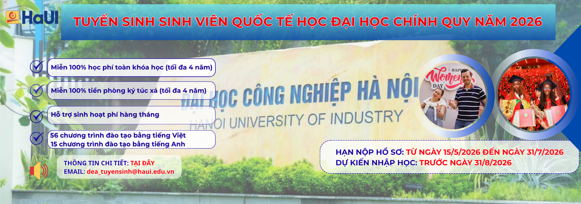 TUYỂN SINH LƯU HỌC SINH ĐẠI HỌC CHÍNH QUY 2025