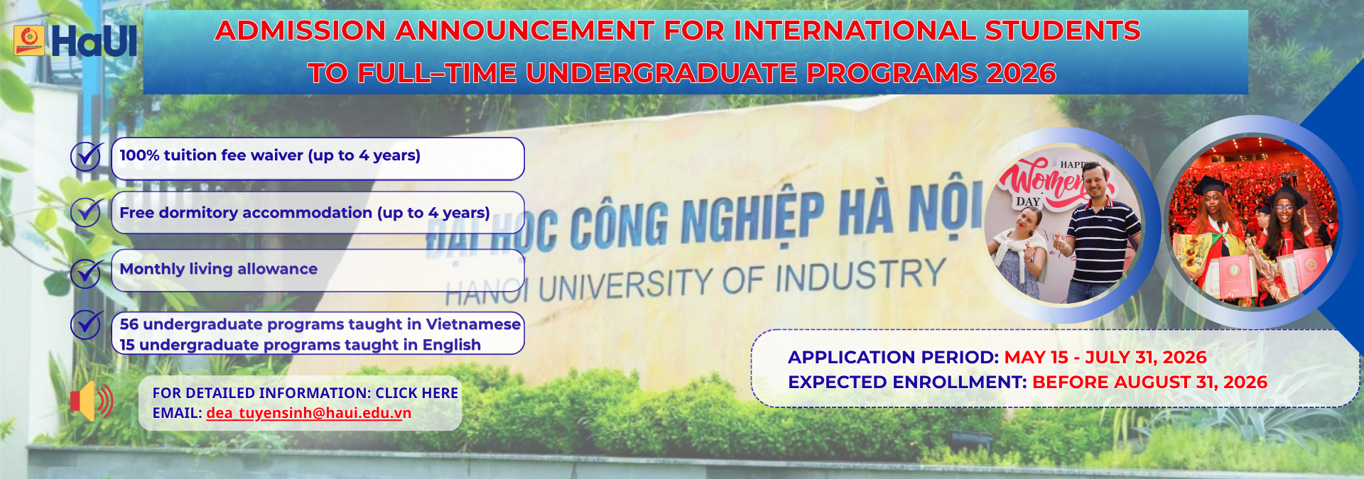 TUYỂN SINH LƯU HỌC SINH ĐẠI HỌC CHÍNH QUY 2025