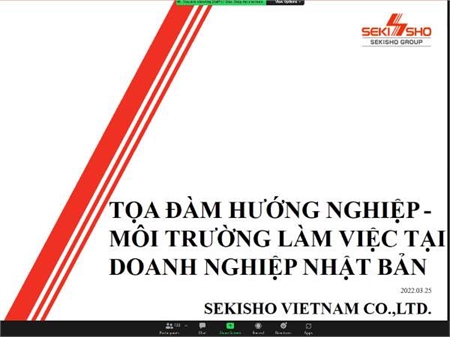 Hội thảo việc làm và tọa đàm hướng nghiệp của các công ty Nhật Bản