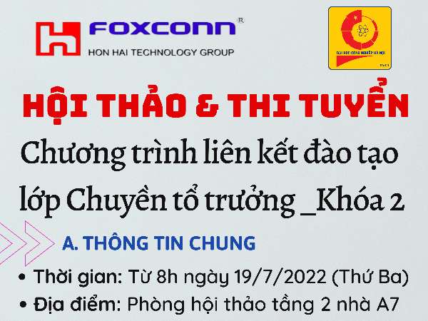 Hội thảo & thi tuyển chương trình liên kết đào tạo Lớp Chuyền tổ trưởng_Khóa 2