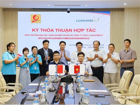 Khởi đầu mới trong quan hệ hợp tác phát triển giữa Đại học Công nghiệp Hà Nội và Luxshare ICT Việt Nam