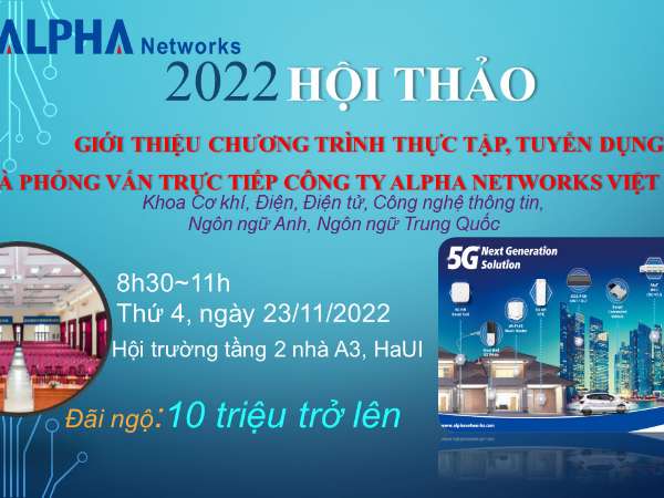 Hội thảo thực tập, tuyển dụng của Công ty Alpha Networks Việt Nam