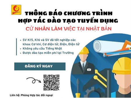 Thông báo tuyển sinh khóa đào tạo Cử nhân làm việc tại Nhật Bản - HVTC- Phỏng vấn 19/8/2024