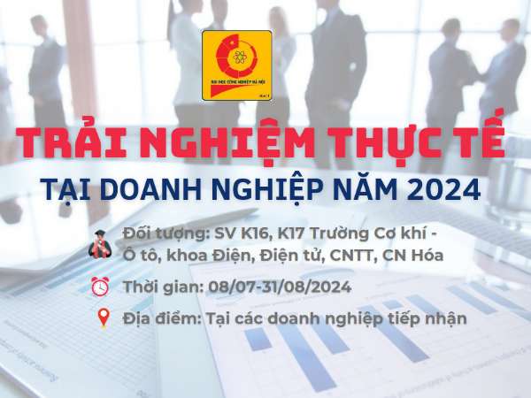 Chương trình trải nghiệm thực tế tại Doanh nghiệp năm 2024