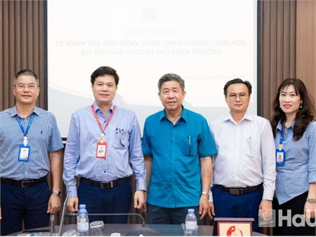 Trường Đại học Công nghiệp Hà Nội đón tiếp Tham tán Văn hóa Giáo dục Lào