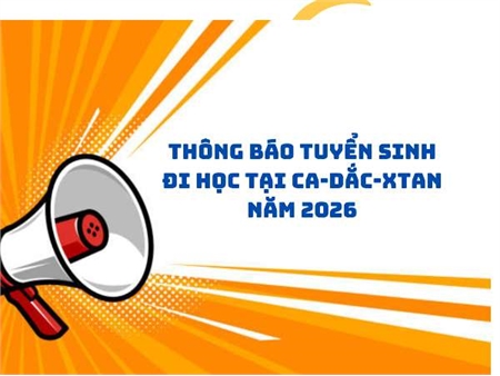 Thông báo tuyển sinh đi học tại Ca-Đắc-Xtan năm 2026