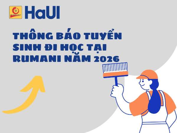 Thông báo tuyển sinh đi học tại Rumani năm 2026